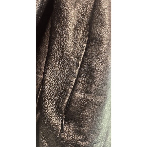 Wilson Leather Pelle Studio Women’s Double Breasted Leather Jacket Vintage Sz 3X - Picture 6 of 16